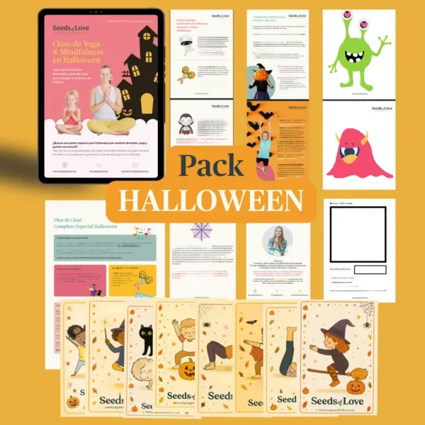 PACK DIGITAL:  Plan de clase especial HALLOWEEN + Set de tarjetas