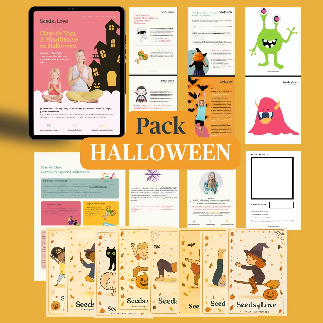PACK DIGITAL:  Plan de clase especial HALLOWEEN + Set de tarjetas